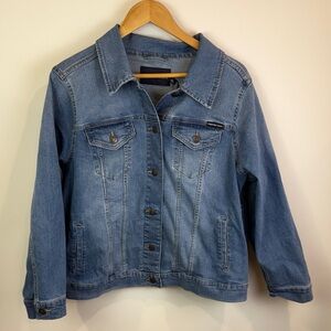 NWT Calvin Klein Classic Denim Jacket size 1X